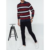 DStreet Sweter męski w paski czerwony | Shoptok.si