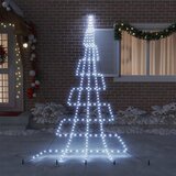  LED Božićno drvce s zemljanim klinovima Hladna bijela 511 cm | shoptok.hr