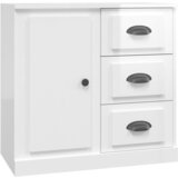 Maison Chic Komoda - Predalnik visok sijaj bela 70x35,5x67,5 cm inženirski les, (21719074) Cene