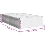 Okvir kreveta bez madraca svjetlosivi 120 x 200 cm baršunasti | shoptok.hr