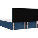 vidaXL Otomanski posteljni okvir z vzmetnico moder 160x200 cm blago, (21653348) | Shoptok.si