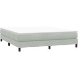  Krevet s oprugama bez madracem svjetlosivi 180x220cm baršunasti | shoptok.hr