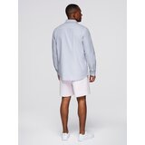 Ombre Elegant men's oxford shirt with embroidery - blue | Shoptok.si
