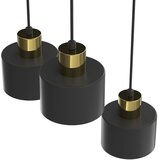  luster na lanku parkla 3xE27/15W/230V crna | Eponuda.com