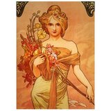 Fedkolor reprodukcija slike Alfons Mucha - Bouquet, 40 x 55 cm Cijene