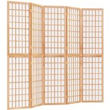 Maison Chic Zložljiv 5-delni Paravan - Sobne pregrade japonski stil 200x170 cm črne barve, (22111590) | Shoptok.si