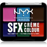 NYX Professional Makeup Halloween SFX Paints večnamenska paleta za telo in obraz odtenek 02 Secondary 6 g | Shoptok.si