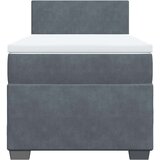 Box spring krevet s madracem tamnosivi 80 x 200 cm baršunasti | shoptok.hr