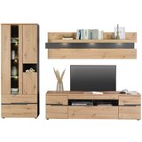 Hom`in DNEVNI REGAL, barve grafita, hrast artisan | Shoptok.si