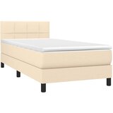  box spring s madracem LED krem 100x200 cm od tkanine | shoptok.hr