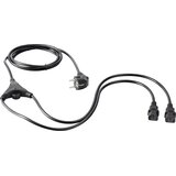 sygonix Priključni kabel za hladne naprave črn - 2xC13 ravni - 2\,5m črn SY-5178378 hladne naprave Y-kabel črna 2 m, (20414598) | Shoptok.si