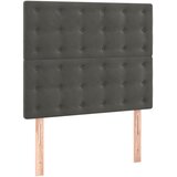 Box spring krevet s madracem tamnosivi 100x200 cm baršunasti | shoptok.hr
