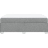  Krevet box spring s madracem svjetlosiva 160x200 cm tkanina Slike