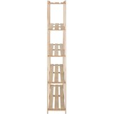  Stalak za pohranu s 5 razina 170x28,5x170 cm masivna borovina | shoptok.hr