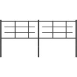  Metalno zamjensko uzglavlje crno 180 cm | shoptok.hr