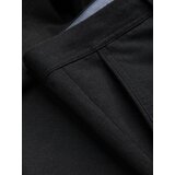 Ombre Men's classic chino pants with fine texture - black Cene