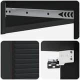 Stolna Stenska stranska miza Črna 87,5 x 34,5 x 17 cm Inženirski les, (5000232381) | Shoptok.si