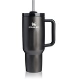 Stanley Quencher H2.O Fluted Tumbler lonček iz nerjavečega jekla s slamico velik Black PVD 1180 ml Cene