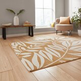 Catherine Lansfield Oker žuti tepih 80x150 cm Sorral Leaves – | shoptok.hr