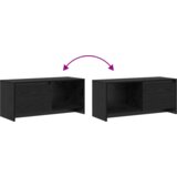 vidaXL TV stojalo Črni hrast Konstruiran les | Shoptok.si