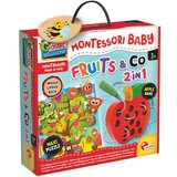 Lisciani Montessori Wood maxi puzzle voće i vezica 2u1 92260 | shoptok.hr