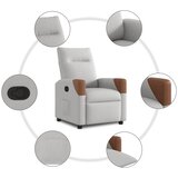  Naslonjač od tkanine smeđesivi | shoptok.hr