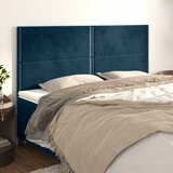  Uzglavlje tamnoplavo 160x5x118/128 cm baršunasto | shoptok.hr