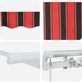 vidaXL manualna uvlačiva tenda narančaste i smeđe 500x300 cm | shoptok.hr