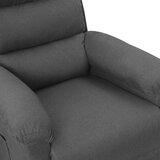  Naslanjač iz temno sivega blaga, (20597567) | Shoptok.si
