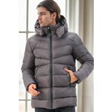 Dewberry M8659 MEN'S COAT-ANTHRACITE-2 Cene