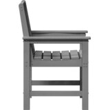 vidaXL vrtne jedilne stole 4 kosi Svetlo siva 65.5x55.5x88 cm HDPE | Shoptok.si