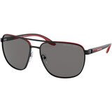 Prada Linea Rossa PS50YS 19G02G Polarized ONE SIZE (62) Črna/Siva Cene