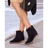 Resti Cowboy-style boots on a covered wedge Blueston | Shoptok.si