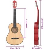  Klasična gitara za početnike i djecu 1/2 34 " od drva lipe | shoptok.hr
