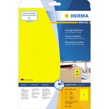 Herma Etikete 210X297 A4/1 1/20 žuta ( 02H4421 ) u