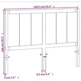 vidaXL Vzglavje voščeno rjava 135 cm trdna borovina | Shoptok.si