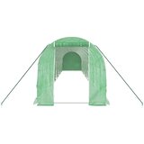  Staklenik s čeličnim okvirom zeleni 24 m² 12 x 2 x 2 m | shoptok.hr