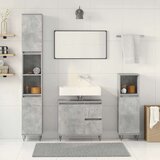  3-dijelni set kupaonskog namještaja siva boja betona drveni | shoptok.hr