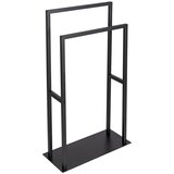 Wenko 26056100 - Stalak za peškire RIVALTA 46x80 cm nerđajući čelik/crna Cene