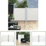  The Living Store Zložljiva stranska tenda krem 120x600 cm - Stranska Tenda, (21742794) Cene