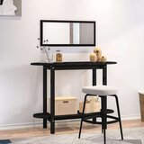  Konzolni stol crni 110 x 40 x 80cm od masivne borovine | shoptok.hr