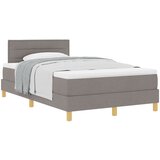vidaXL Krevet s kutijom podnicom i madracem taupe 120x190 cm tkanina | shoptok.hr