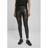 Urban Classics Ladies Tech Mesh Faux Leather Leggings Black Cijene