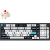 KEYCHRON Q5 Max QMK/VIA Brezžična Mehanska Tipkovnica, Bluetooth / 2.4 GHz, Red Linear Switch, US Layout, Q5M-M1, (21733255) Cene