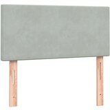 Box spring postelja z vzmetnico svetlo siva 80x220 cm žamet, (21791162) | Shoptok.si