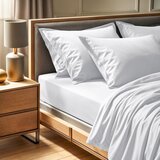  Tonne Grise - Bela Ranforce Fitted Plahta za Krevet King | Eponuda.com
