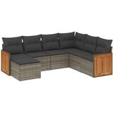  7-dijelni set vrtnih sofa sivi od poliratana | shoptok.hr