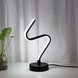 Glamaris Lampade da Tavolo a LED a Spiral, 12W Lampada Comodino in Alluminio Nera, Cavo da 1.5m, 6000K Bianco Freddo Lampada da Scrivania Moderna na kamero, (21163907) Cene