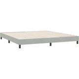 vidaXL posteljni okvir brez vzmetnice svetlo siva 180x220 cm žamet | Shoptok.si