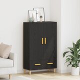 vidaXL Highboard Crni hrast Inženjersko drvo 69.7*31*106 | shoptok.hr